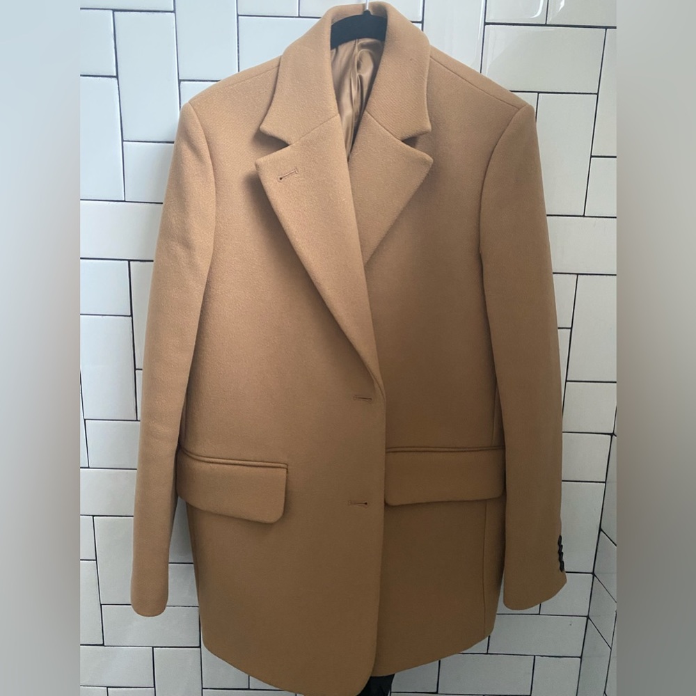 & Other Stories oversized eco wool camel blazer size 6